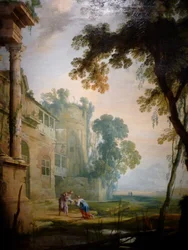 Henri Mauperché Landschap rond 1650 Olie op doek